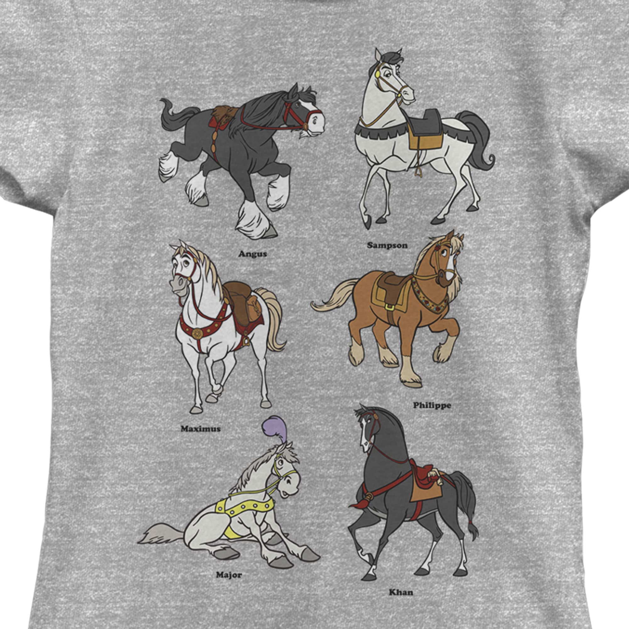 Disney Girls' Horse Print T-Shirt - Cute & Comfortable Cotton Top for Kids, Girls' Casual Wear, Playdates & Theme Park Outfits