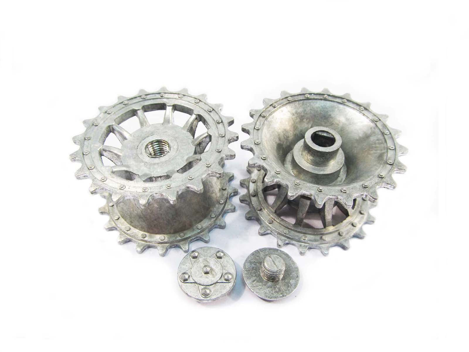1:16 Mato Metal Turret Sprocket Machine Gun LED Tool Box Mainboard Clark TK22 Spare Part for German Tiger RTR RC Tank Model - Perfect for Military Enthusiasts & Collectors, Battle Reenactments & Display
