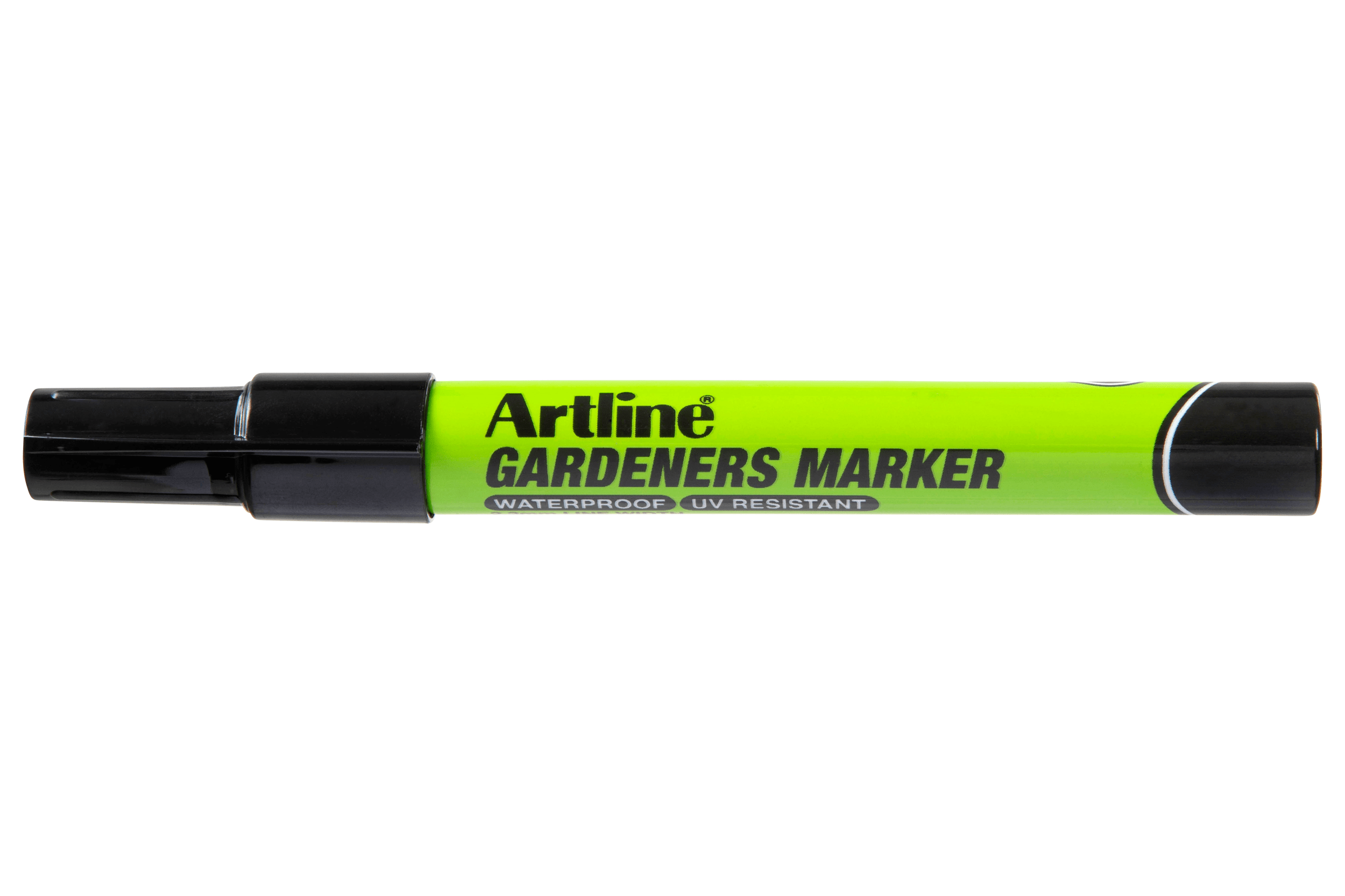 Artline Gardeners Permanent Marker Bullet Tip Black - 12 Pack - Waterproof & Fade-Proof Markers for Gardening, Labeling, and Outdoor Use
