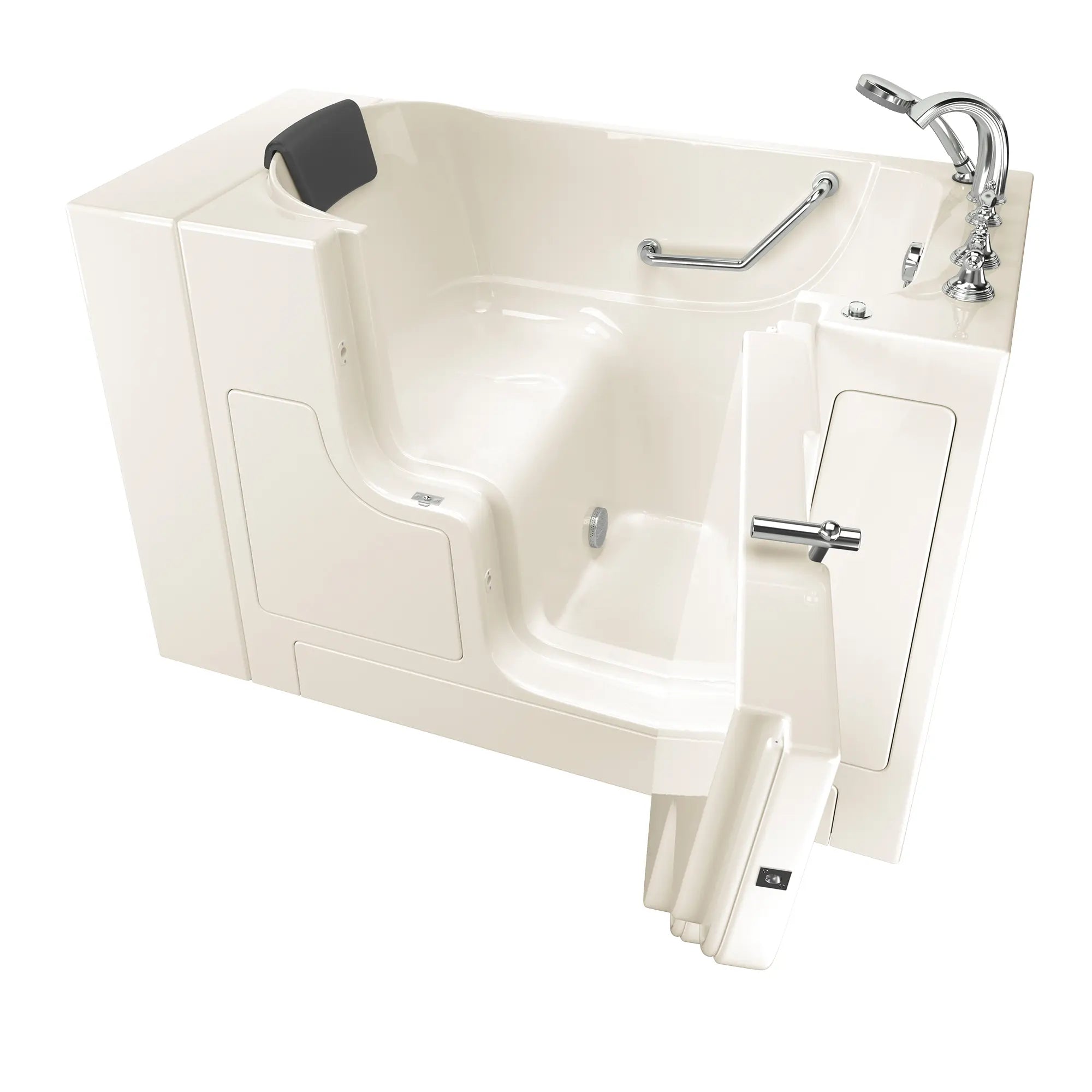 Premium 30 x 52 Inch Gelcoat Walk-In Bathtub with Soaker System & Right Hand Drain - Ideal for Elderly & Mobility Assistance, Spa-Like Relaxation at Home