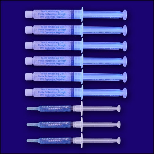 Professional 36% Carbamide Peroxide Teeth Whitening Gel Syringes (60cc) - No Trays Included | Fast Whitening Results with 3 Remineralization Gels for Sensitive Teeth | Perfect for Home Use, Travel & Special Occasions