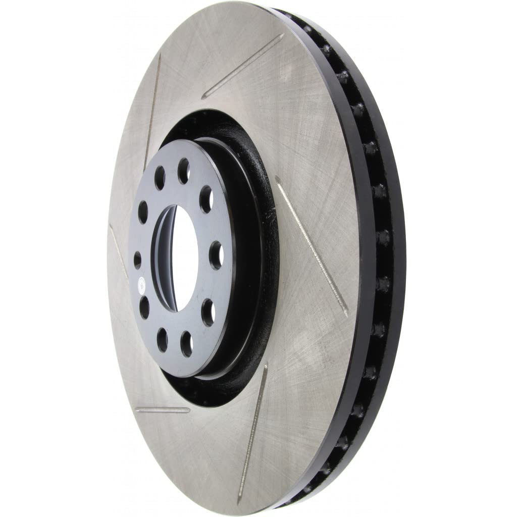 StopTech Slotted Brake Rotor Front Driver Side for 2001-2005 Audi Allroad Quattro | 126.33096SL | High-Performance Braking for Street & Track Use