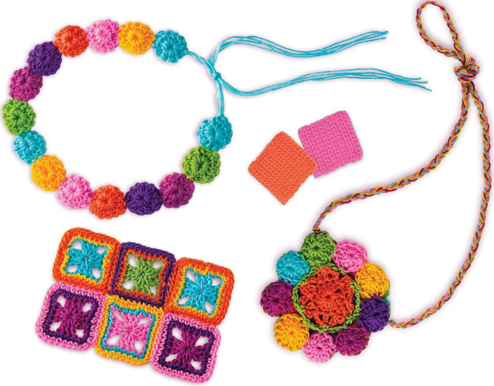 4M Kids Crochet Kit - DIY Arts and Crafts for Children Ages 8+ - Creative Handmade Yarn Projects for Birthday Gifts & After-School Activities