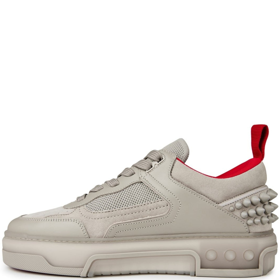 Christian Louboutin Astroloubi Leather Sneakers for Women - Luxury High-Top Designer Shoes with Signature Red Sole | Perfect for Casual Wear, Date Night & Street Style Fashion