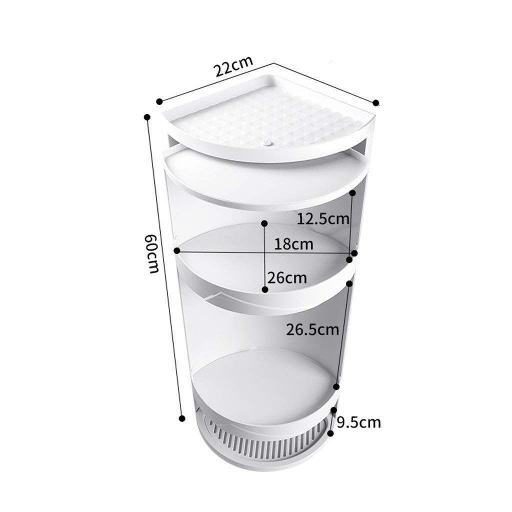 AGYH No-Drill Bathroom Shelf - Triangle Rotating Wall Mounted Storage Rack for Toilet & Sink Organization | Perfect for Small Bathrooms, Apartments & Vanity Storage