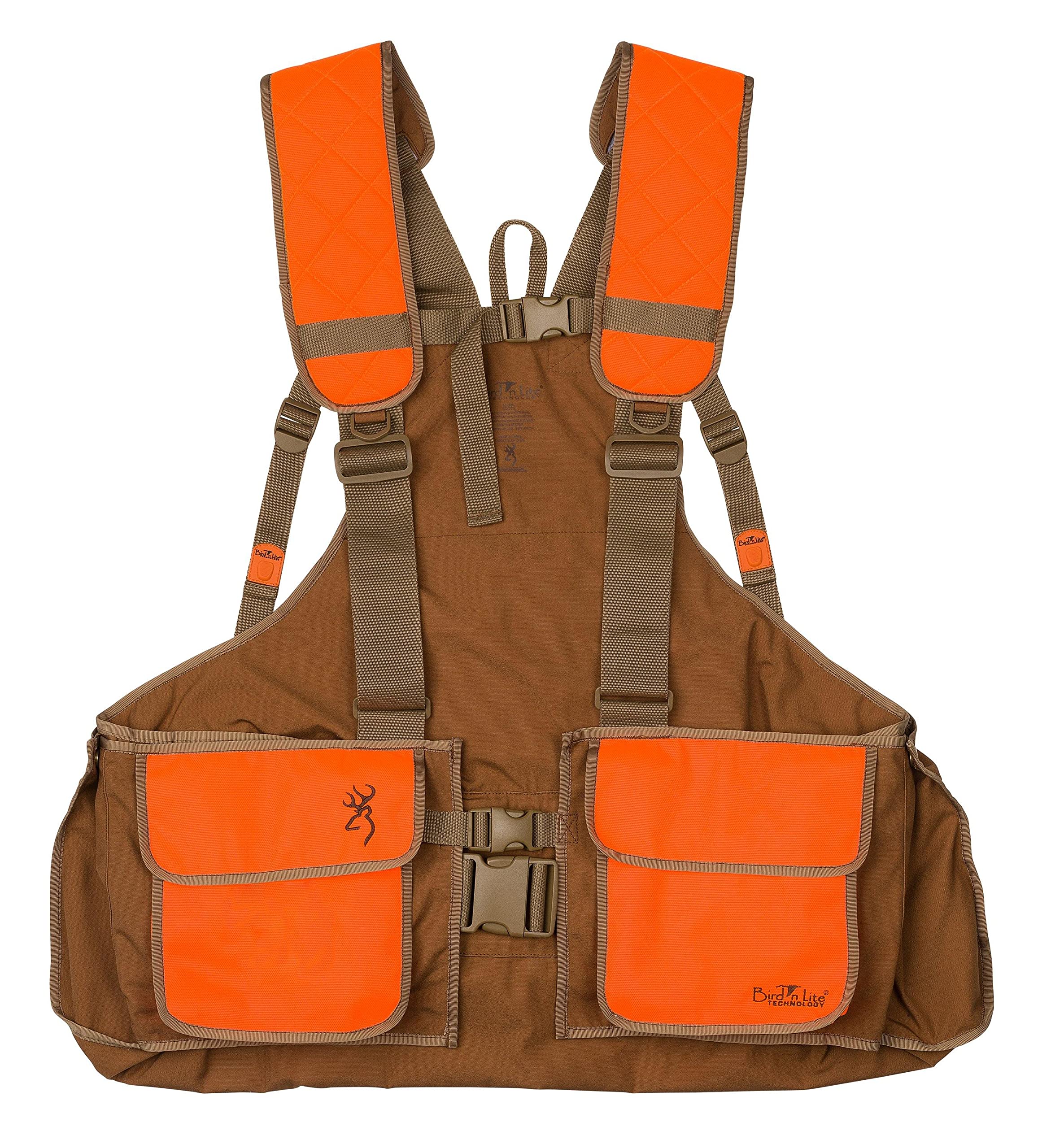 Browning Bird N' Lite Strap Vest 2.0 - XL/2XL Hunting Vest Without Embroidery in Chocolate/Bronze - Perfect for Turkey Hunting & Outdoor Adventures