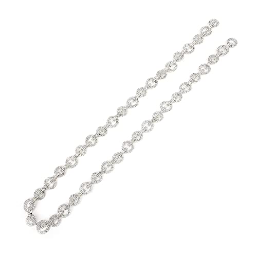 2-Pack Rhinestone Chains - Sparkling Elegant Wear-Resistant Headband Decorations for Women | Perfect for Holiday Parties, Birthday Celebrations, Wedding Accessories & Special Occasions