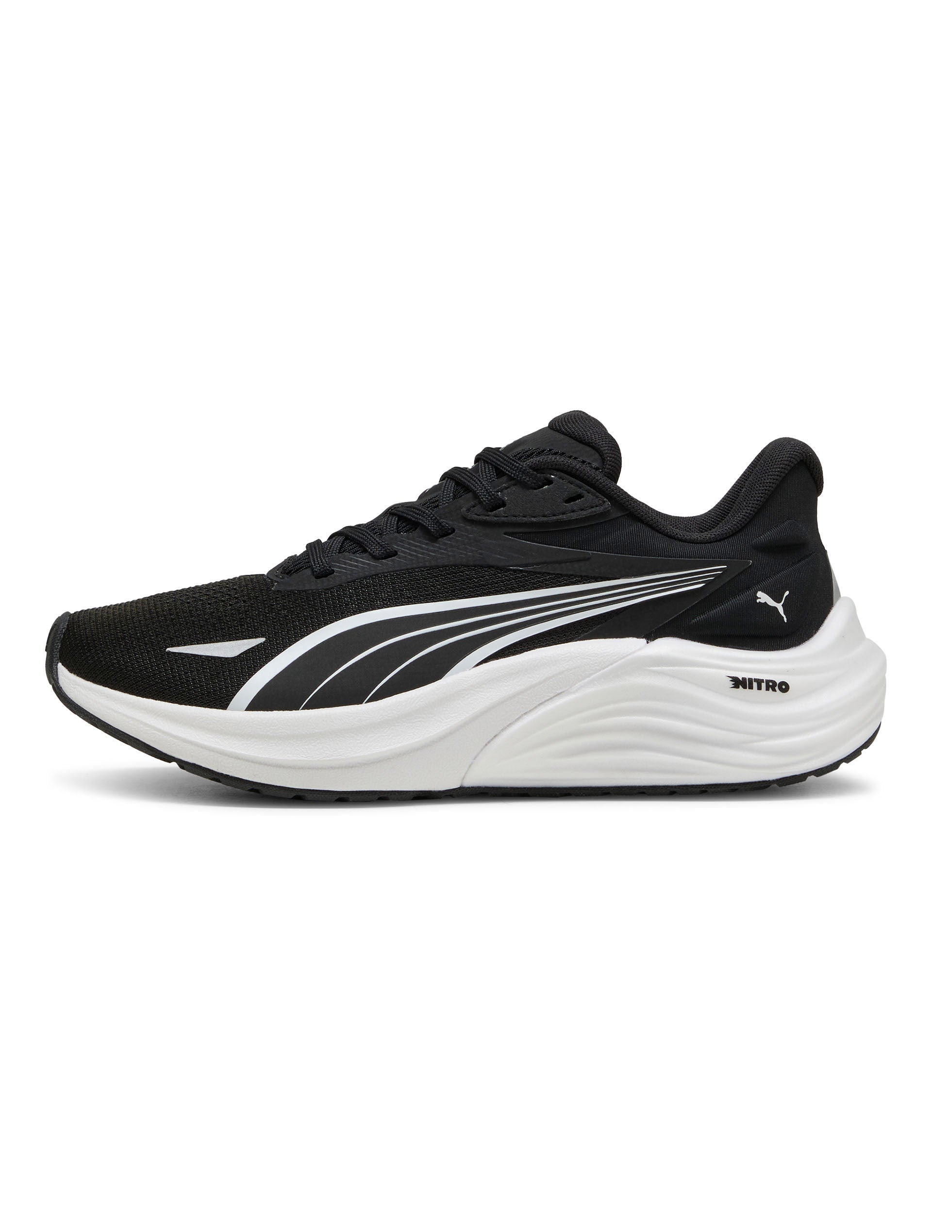 Electrify NITRO 4 Running Shoes for Men & Women - Lightweight Cushioned Athletic Sneakers in Black/White - Perfect for Jogging, Gym Workouts & Daily Wear