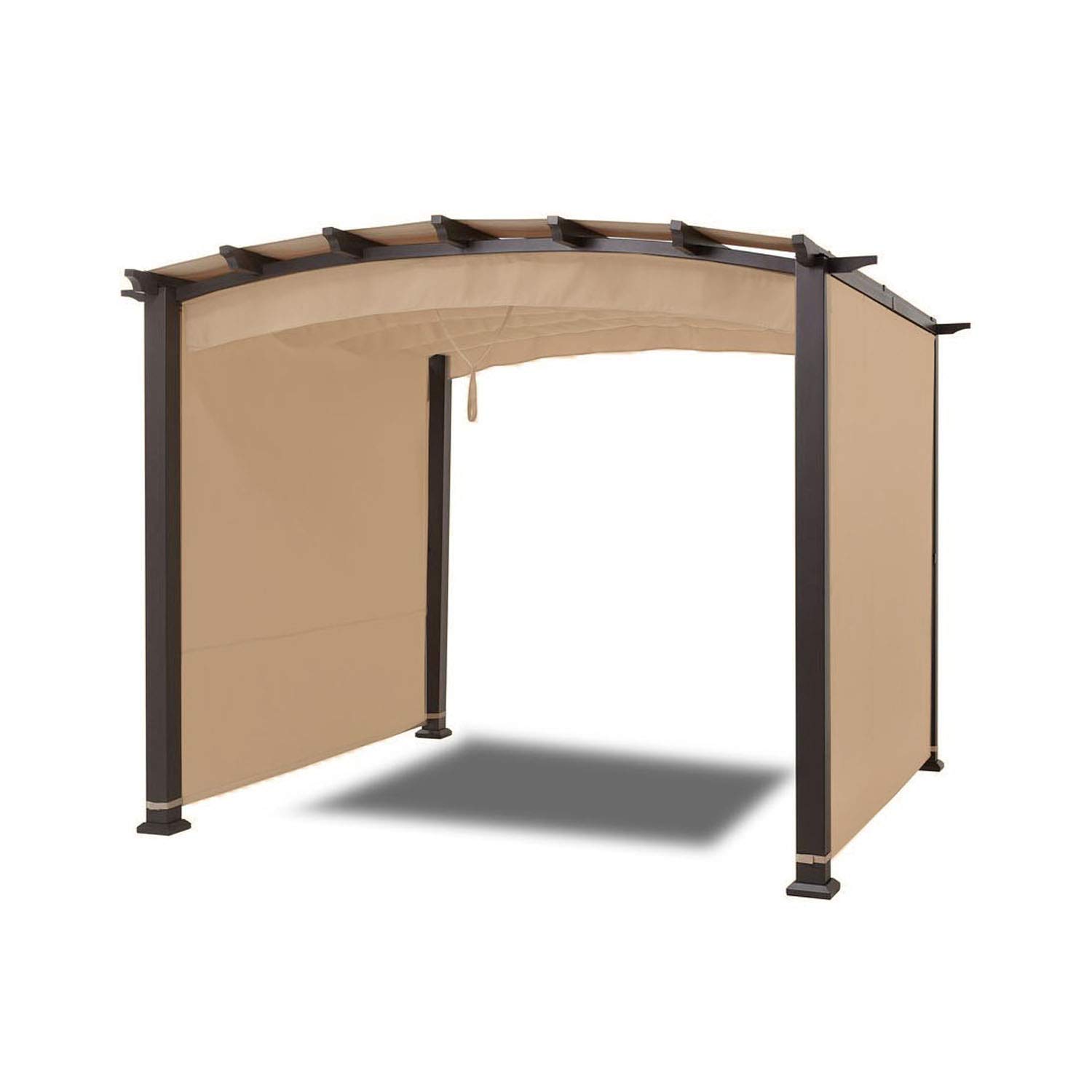 Yotrio Millbay Pergola Replacement Canopy Top Cover and Side Awning Fabric - Durable Riplock 350 UV-Resistant Outdoor Shade Solution for Patio, Deck, and Garden Relaxation