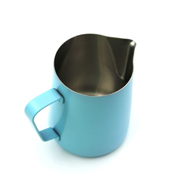 Premium Rhino Classic Milk Frothing Pitcher 450ml (15oz) - Barista-Grade Stainless Steel Milk Jug for Perfect Latte Art & Cappuccino Foam - Ideal for Home & Professional Coffee Shops, Cafes, and Espresso Bars