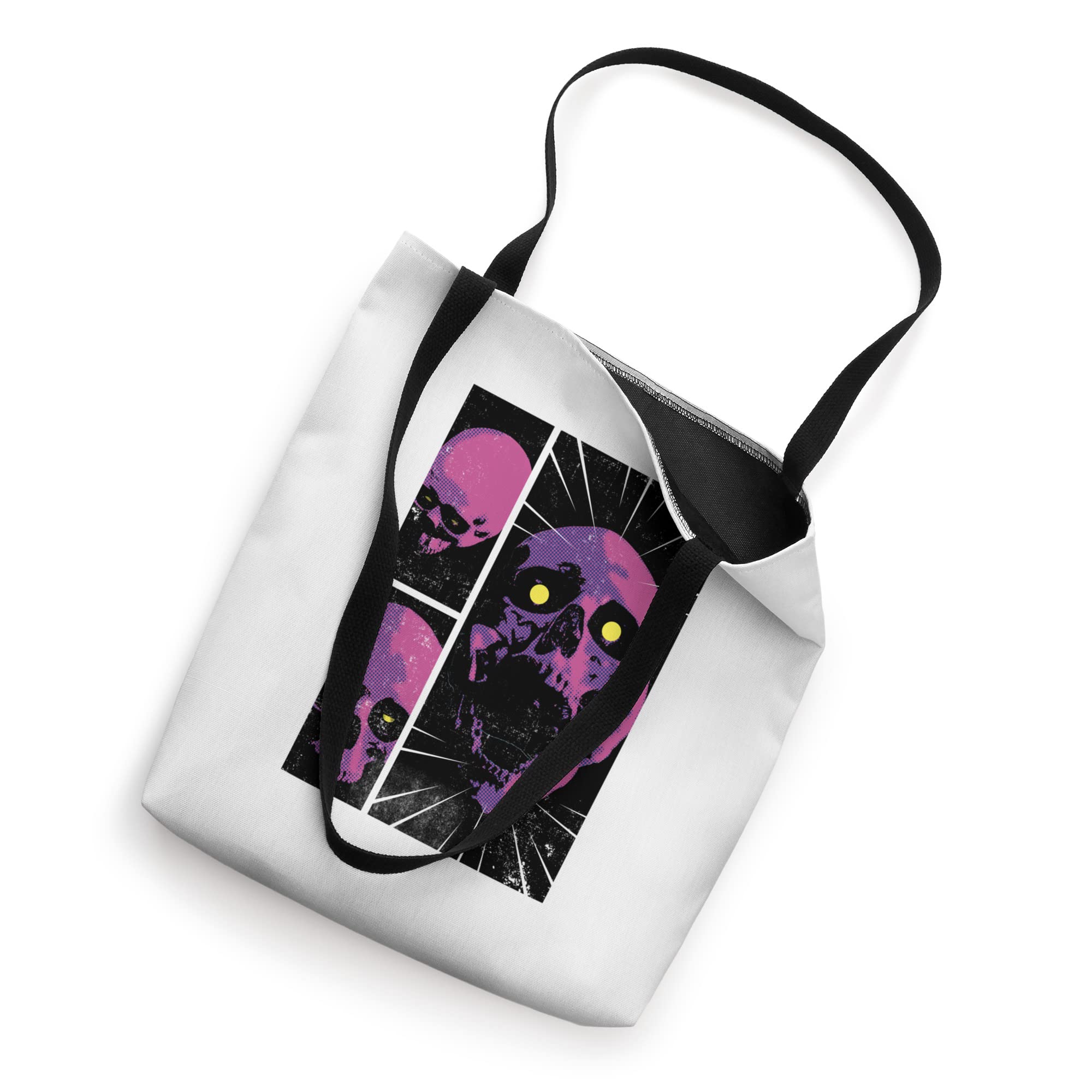 Awake Skull Tote Bag - Trendy Gothic Crossbody Purse for Women | Durable Canvas Shoulder Bag for Shopping, Beach & Daily Use