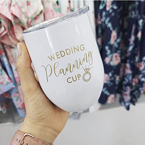 Bride Cup - Personalized Wedding Planning Glass Tumbler, Elegant Mrs Wine Cup for Brides, Unique Bridal Shower & Bachelorette Party Gift - Perfect for Wedding Planning, Rehearsal Dinners & Newlywed Celebrations