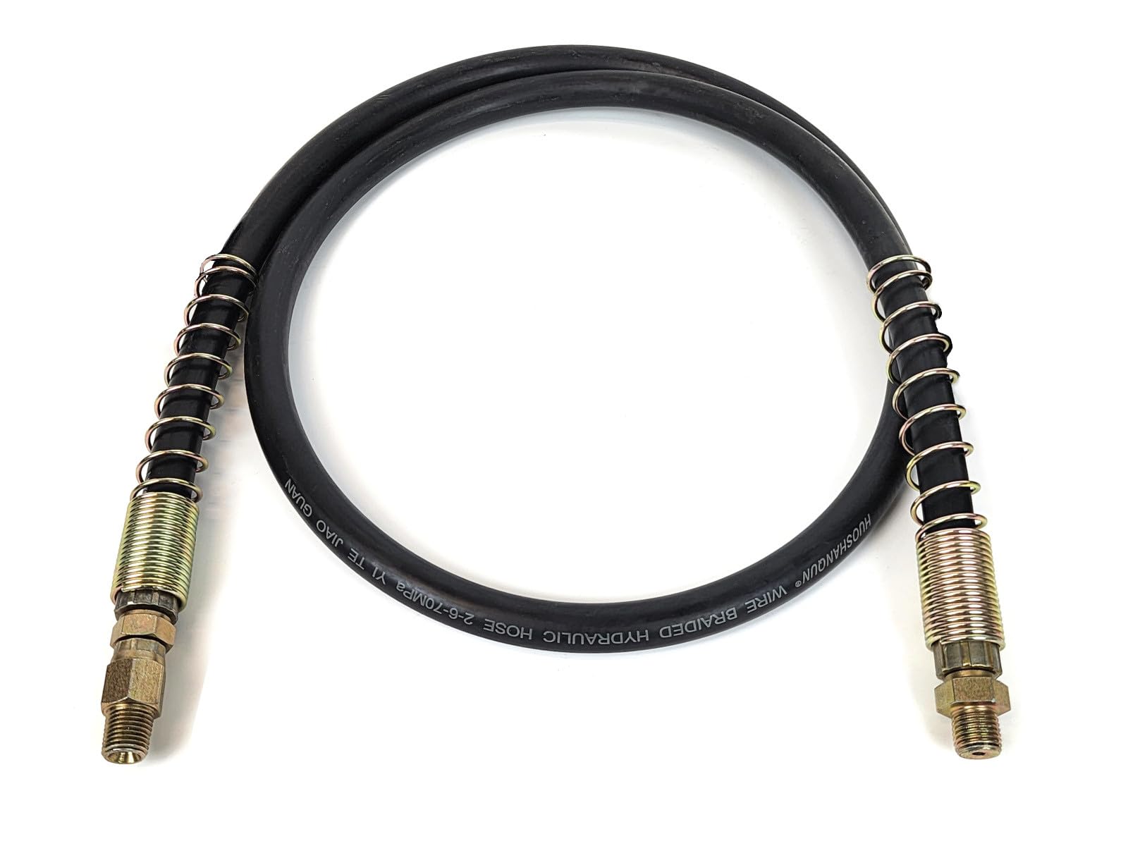 TEMCo TH0037 Hydraulic Knockout Punch Driver Hose - Heavy Duty Replacement Hydraulic Hose for Punching Tools - Perfect for Electrical Conduit Installation & Metal Fabrication