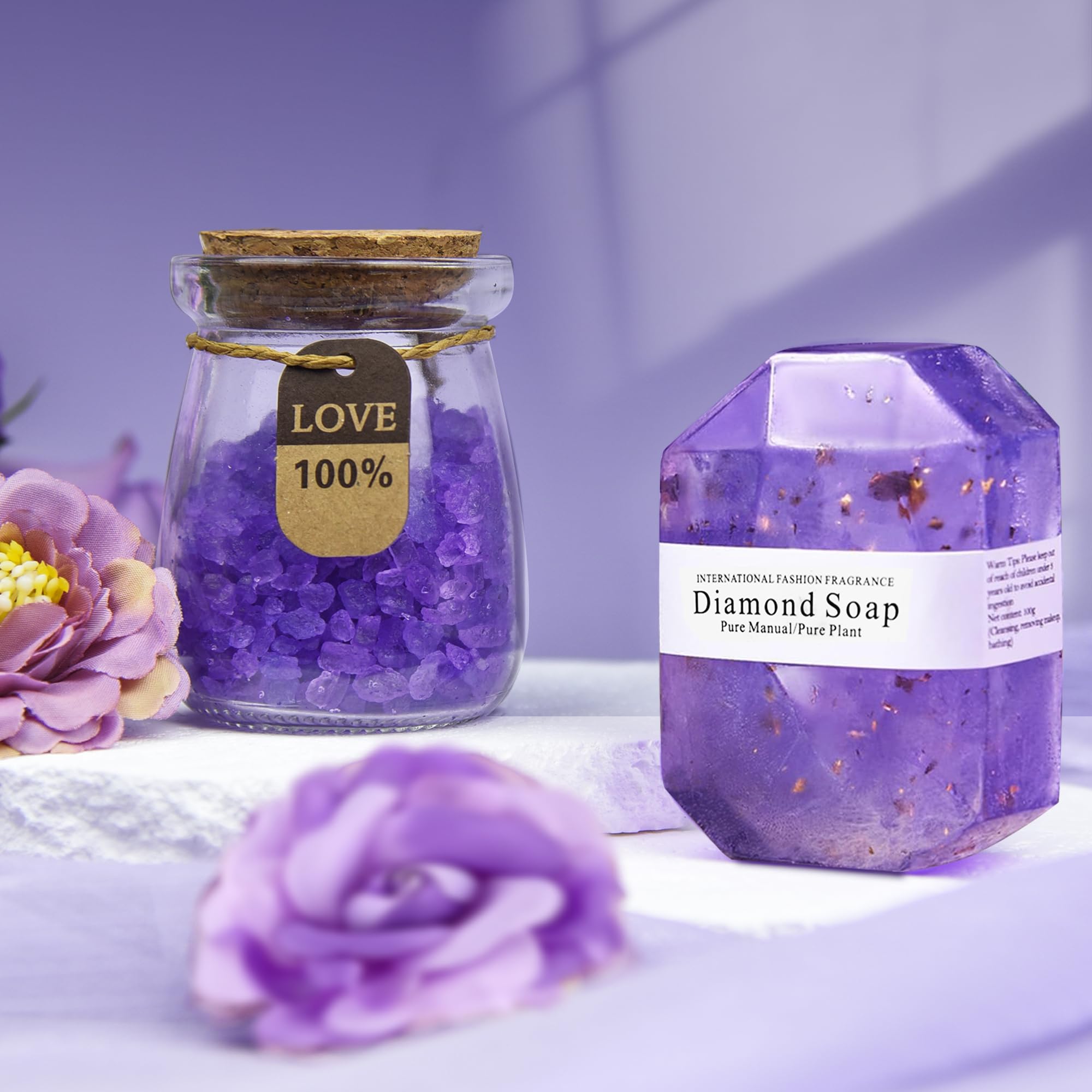 Luxury Lavender Spa Gift Set for Women - Relaxing Bath & Body Care Kit with Tumbler, Aromatherapy Essentials - Perfect Retirement, Birthday, Christmas Gift for Mom, Wife, Sister, Teacher - Home Spa Night, Self-Care Routine, Stress Relief