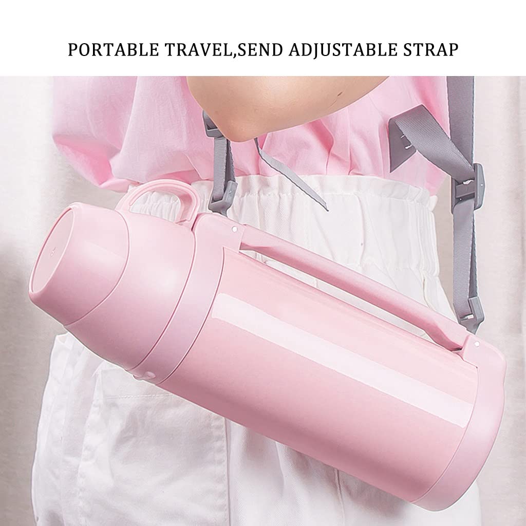 Premium Stainless Steel Insulated Water Bottle - 35oz/1L Thermos for Hot & Cold Drinks, 24-Hour Temperature Retention, Leak-Proof Travel Flask - Perfect for Gym, Hiking, Camping & Outdoor Activities (Purple)