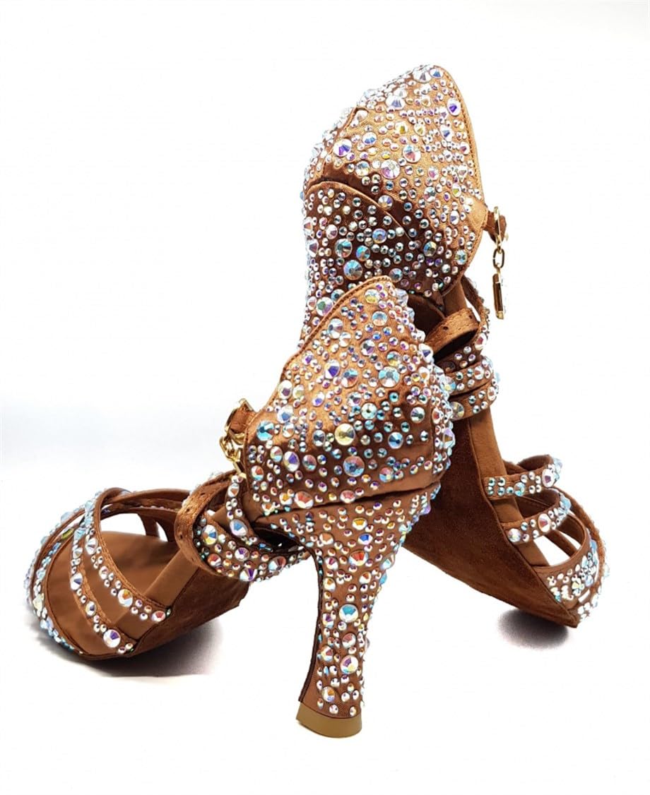 Esmeralda's Professional Women's Latin Dance Shoes - Salsa, Tango, Flamenco Heels for Wedding, Ballroom & Performance - Comfortable Character Dance Shoes for Practice & Competition - Perfect for Dance Studios, Performances & Social Dancing