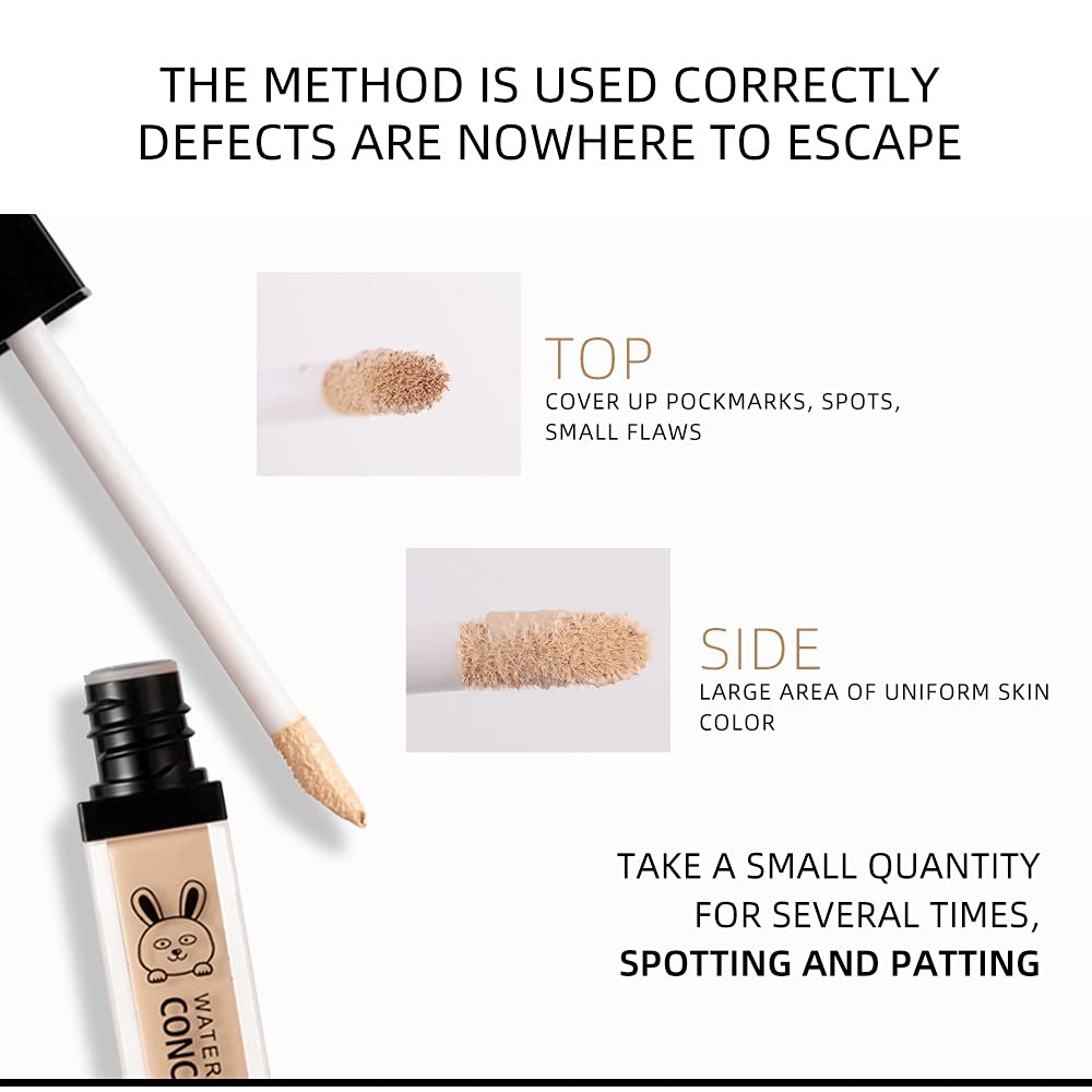ME NOW HD Oil-Free Non-Greasy Waterproof Liquid Concealer | Matte Long-Lasting Face Concealer for Flawless Coverage | Perfect for Daily Wear, Special Occasions & Photo Shoots (Medium)