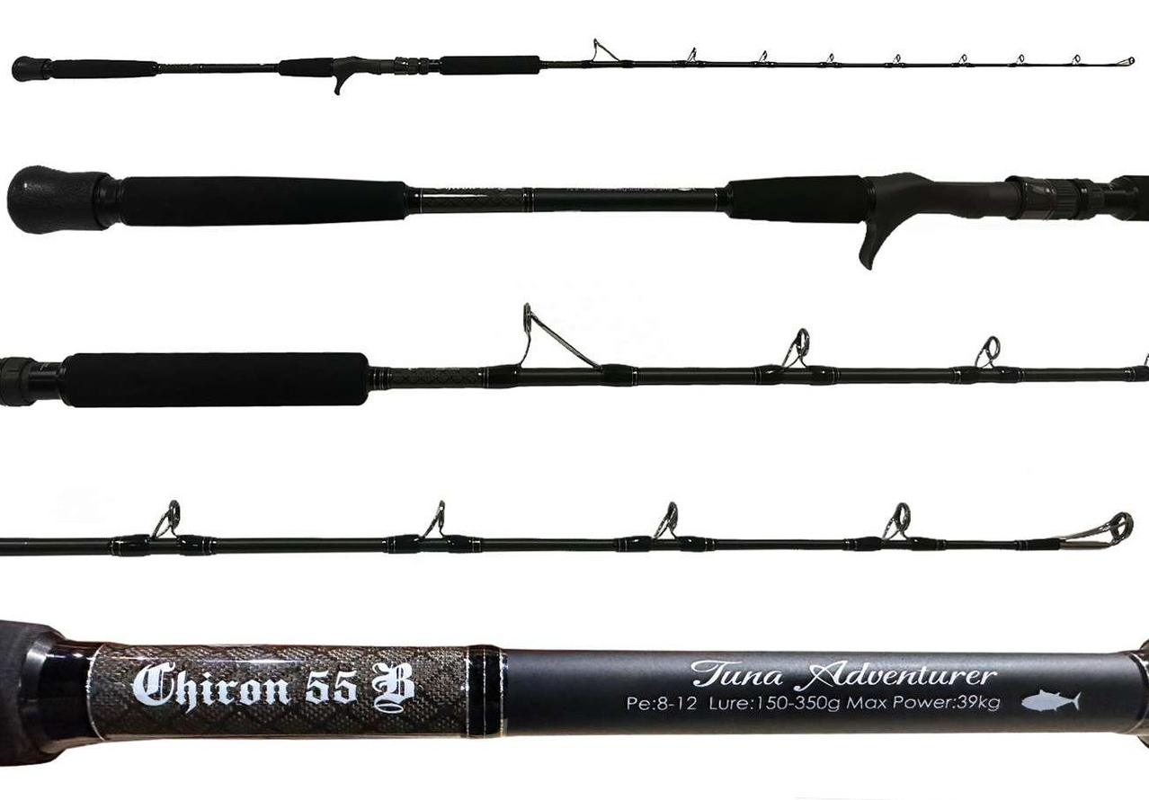 Centaur Chiron Tuna Adventurer 211JIG 55B Conventional Jigging Fishing Rod 5.5ft - Heavy Duty Saltwater Rod for Offshore Tuna Fishing & Deep Sea Jigging