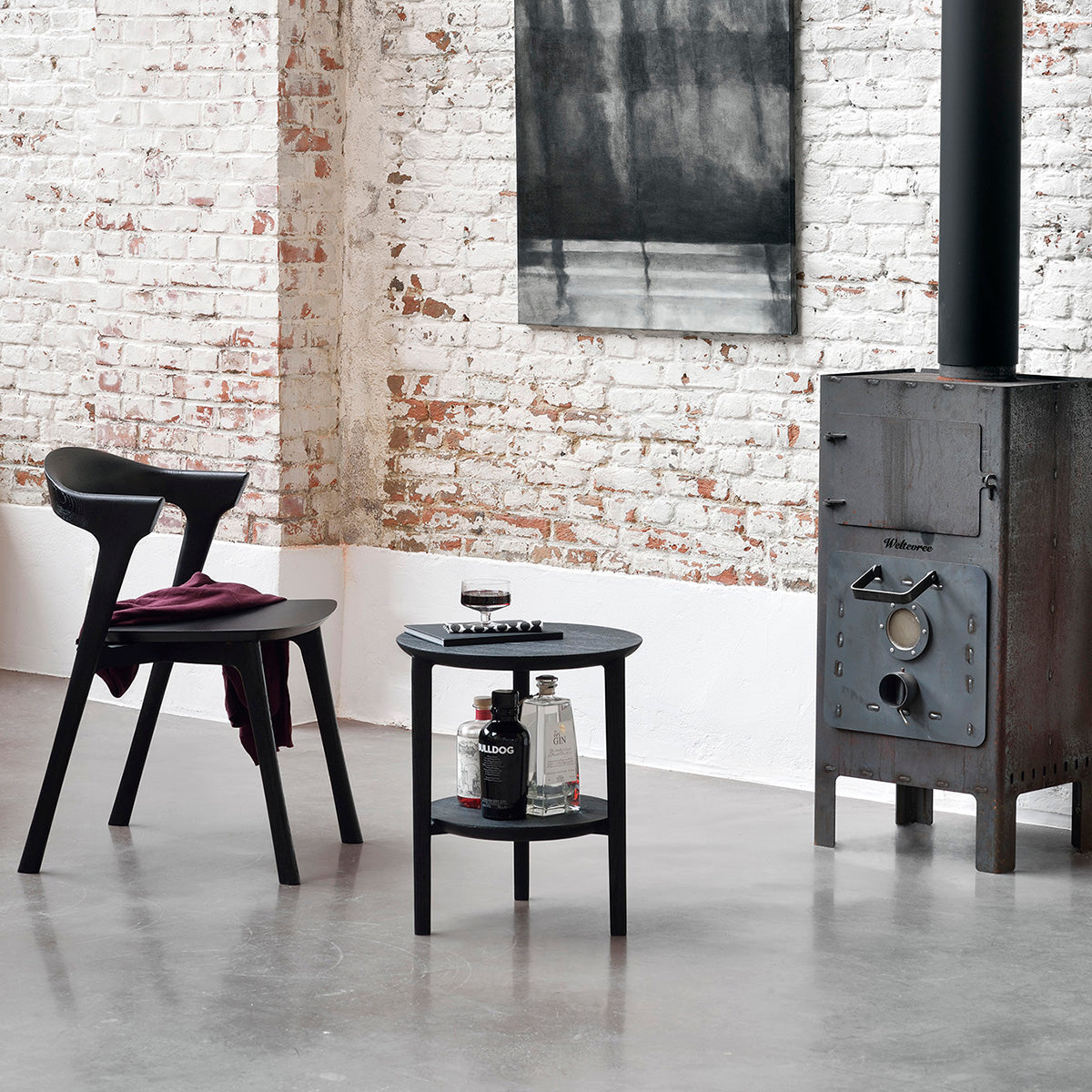 Ethnicraft Bok Side Table - Modern Wooden End Table for Living Room, Bedroom & Office - Stylish & Functional Home Decor
