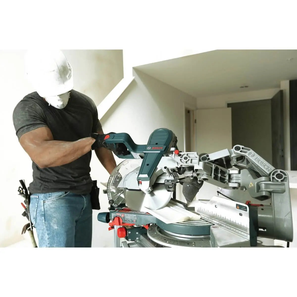 Bosch CM10GD 10-Inch Dual Bevel Sliding Compound Miter Saw with 15 Amp Motor - Perfect for Woodworking, Crown Molding, and DIY Home Improvement Projects