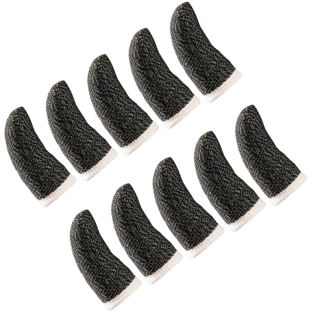 10-Pack Anti-Sweat Finger Cots for Gaming - Breathable Thumb Sleeves for Controllers & Phones | Reduce Sweat & Improve Grip | Perfect for PS5, Xbox, Switch & Mobile Gaming