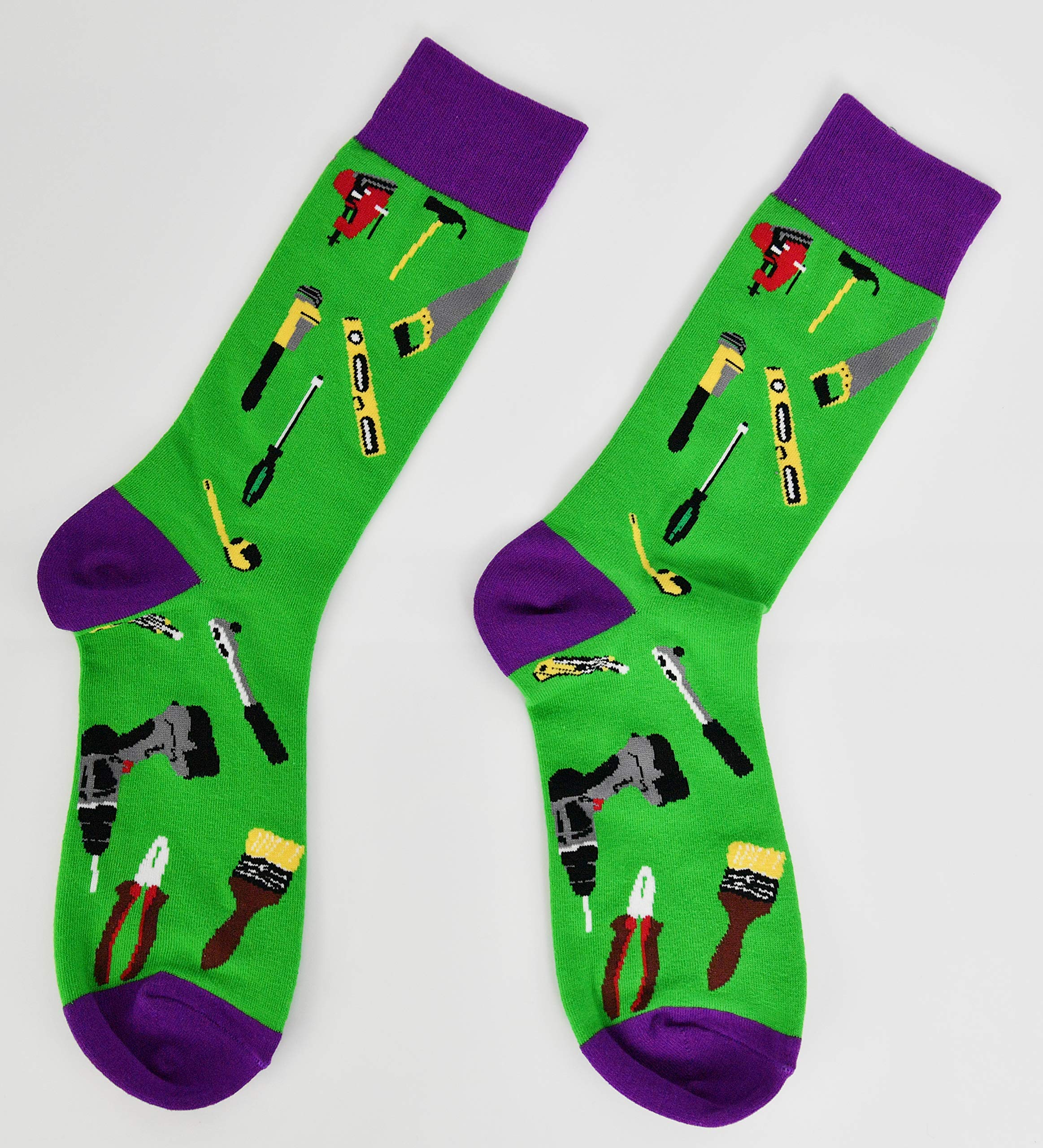 Funny Tool-Themed Novelty Socks - Hammer Design for Men & Women | Perfect for Construction Workers, DIY Enthusiasts & Gift Giving