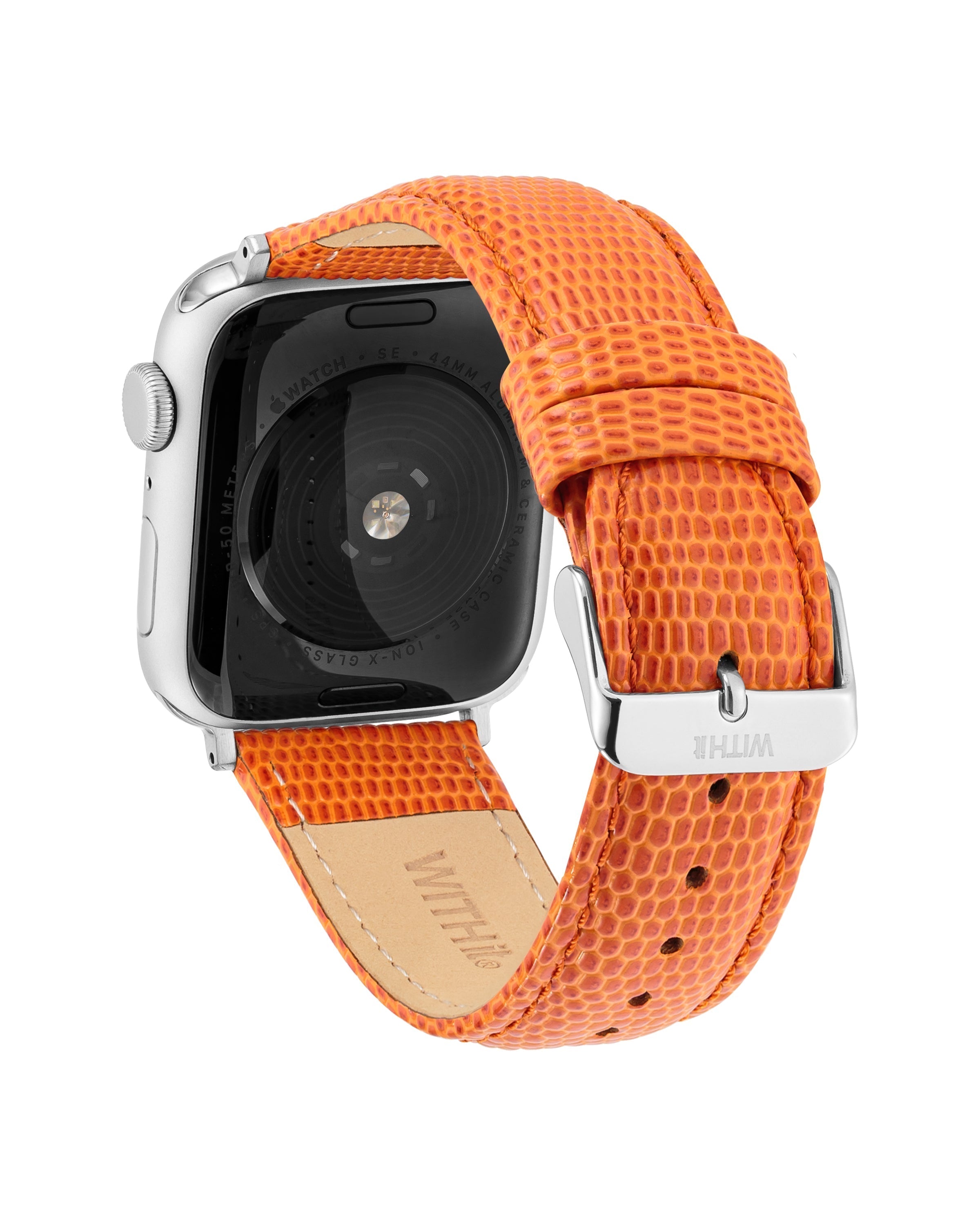 Premium Lizard Grain Leather Band for Apple Watch® - Stylish & Durable Replacement Strap for Workouts, Office & Everyday Wear