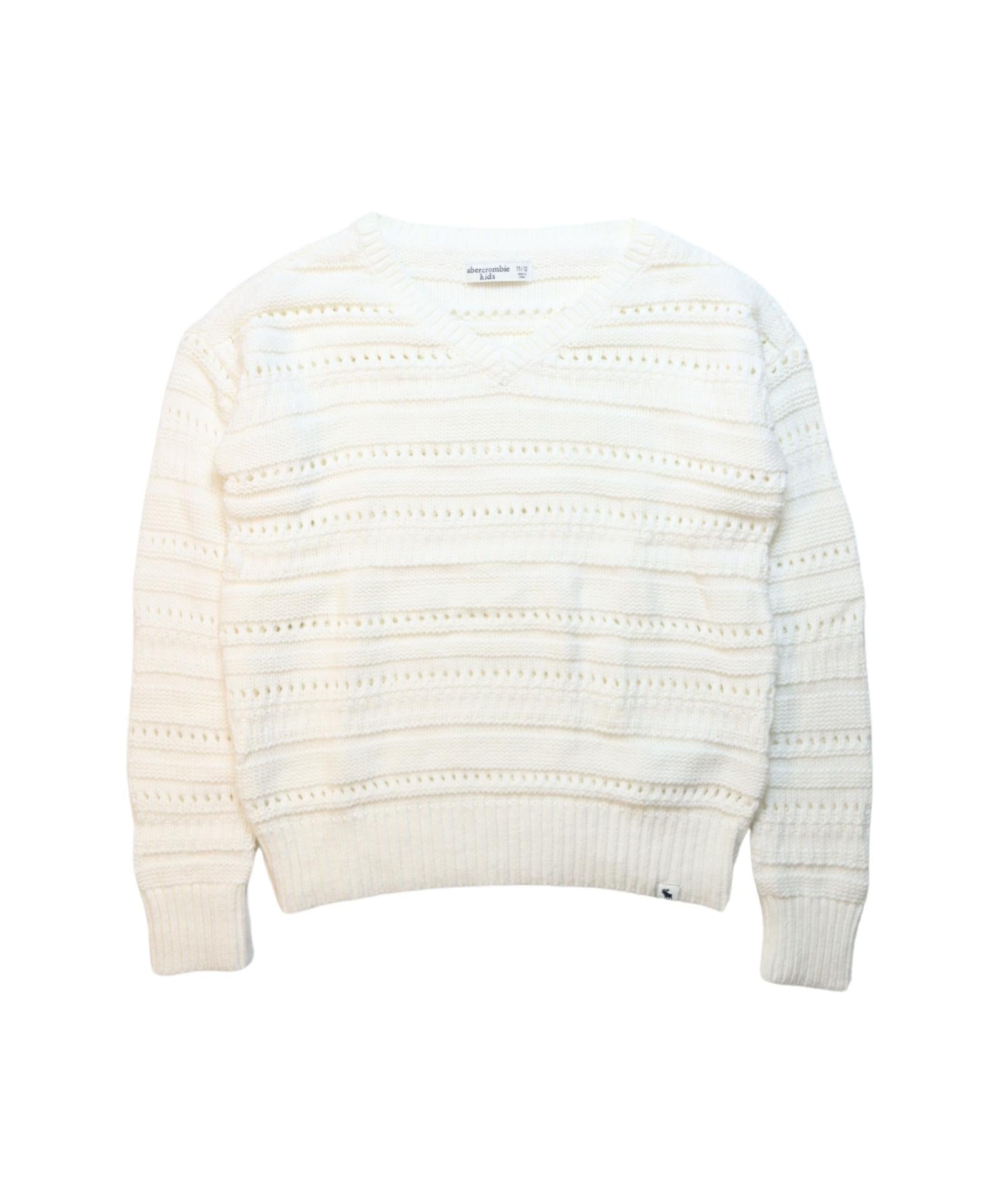 Abercrombie & Fitch Boys' Knit Sweater - Soft Cotton Pullover for Kids Ages 11-12 Years | Cozy Winter Wear for School & Outdoor Activities