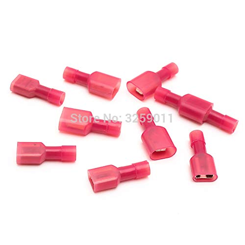 100PCS Nylon Insulated Male Female Butt Connectors - Electrical Terminals for Wiring & DIY Projects
