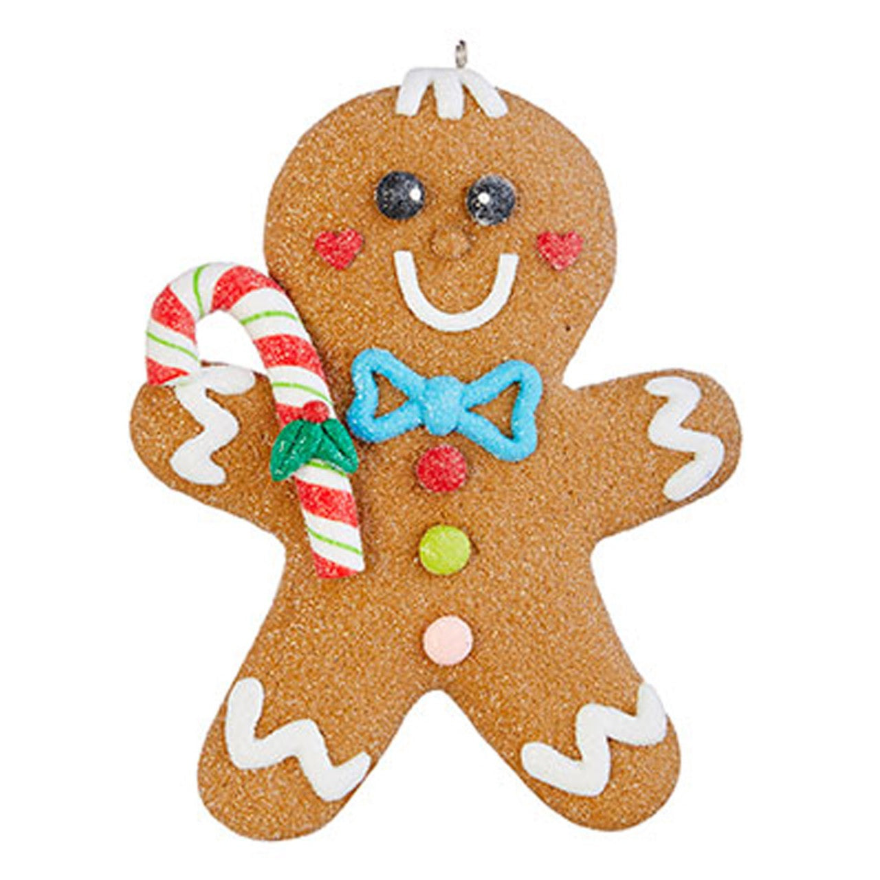 5 Hand-Painted Gingerbread Christmas Ornaments - Festive Holiday Tree Decorations for Xmas Parties & Home Decor