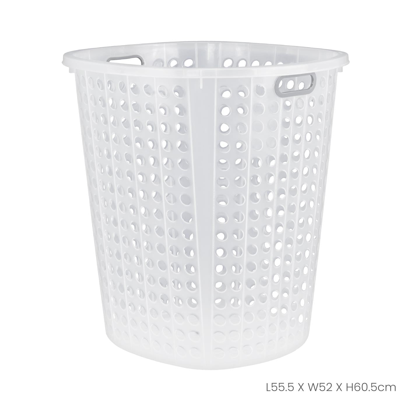 Large Heavy-Duty Laundry Basket with Handles - 43L Capacity for Laundry Room, Dorm, or Closet Organization - Foldable & Space-Saving Storage Solution