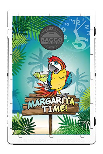 Baggo Margarita Time Parrot Bean Bag Toss Game - Outdoor Lawn Party Game for Adults & Kids - Perfect for Backyard BBQ, Tailgating, and Beach Parties