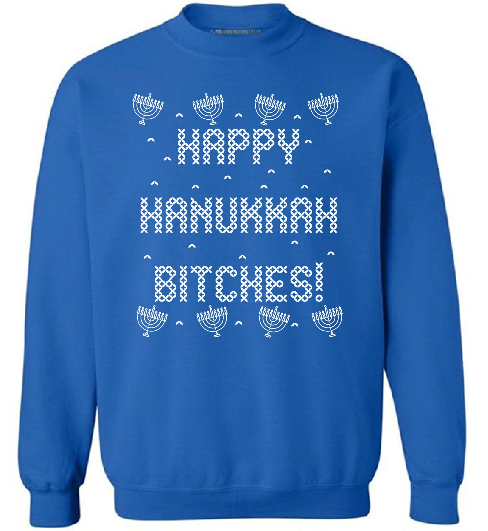 Awkward Styles Hanukkah Sweatshirt - Funny Ugly Hanukkah Sweater for Men & Women | 'Let's Get Lit' Holiday Design | Perfect for Hanukkah Parties & Festive Celebrations
