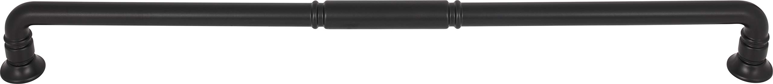 Top Knobs TK1009BLK 18-Inch Kent Appliance Pull in Flat Black - Perfect for Kitchen Cabinets, Drawers & Built-In Appliances