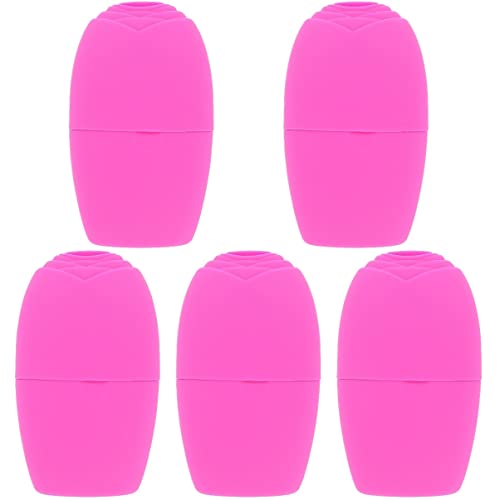 FRCOLOR 5-Piece Silicone Popsicle Molds - Reusable Ice Roller for Facial & Eye Care, Skin Therapy Tools - Perfect for DIY Skincare, Spa Treatments, and Home Beauty Routines