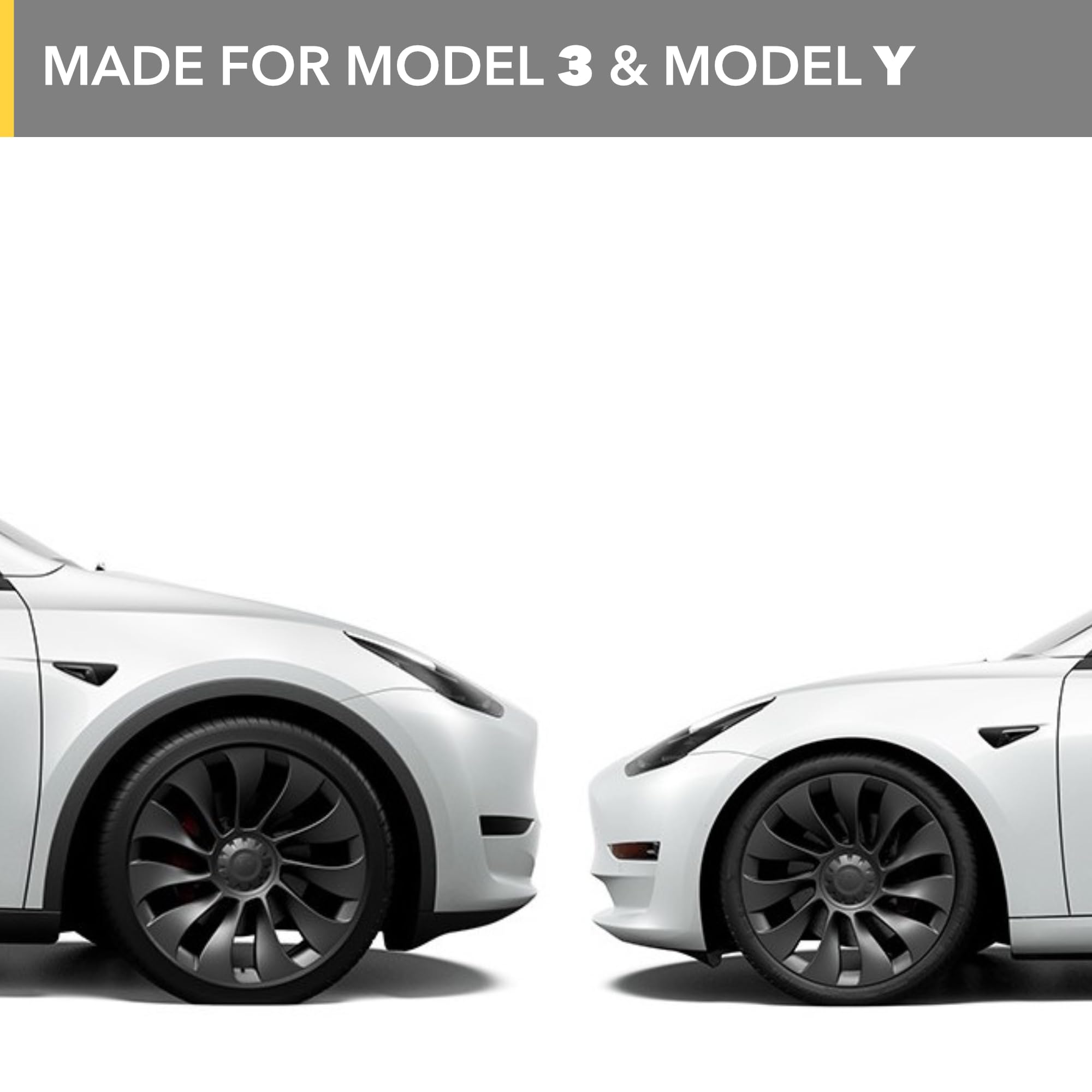 Smoke Tint Headlight & Fog Light Covers for Tesla Model 3 & Model Y (70% VLT, V2) - Premium Protection & Stylish Look for Night Driving & Custom Car Aesthetics