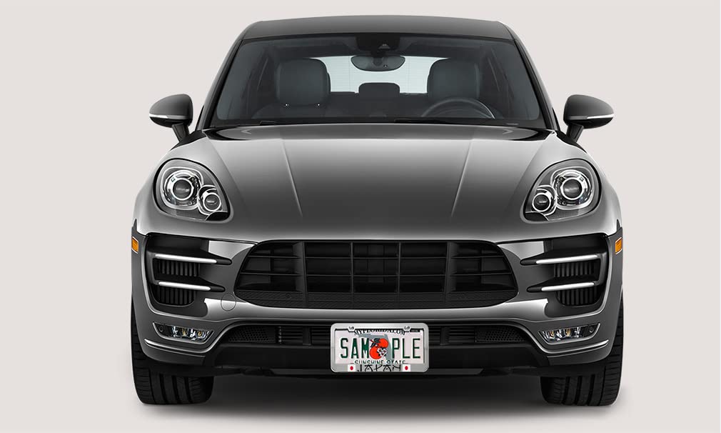Japanese Flag Stainless Steel License Plate Frame - Durable Metal Tag Holder with 2 Holes - Perfect for Car Enthusiasts & Japan-Themed Vehicles