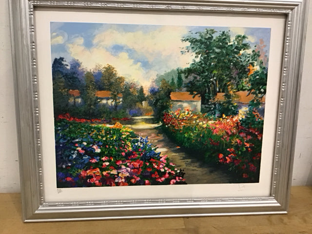 Alex Perez Serigraph Print - 21.5 x 17.5 Inch Country Path Landscape Art - Perfect for Home Decor, Office Wall Art & Gift Ideas