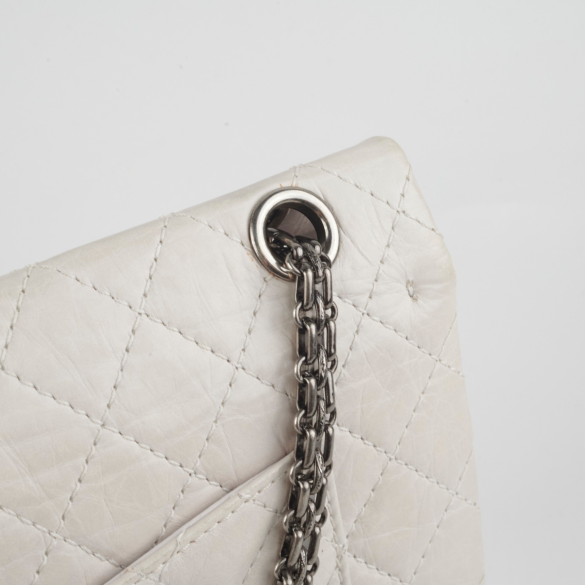 Chanel Reissue 225 Grey Calfskin Leather Handbag - Luxury Designer Shoulder Bag for Women | Perfect for Work, Evening Events & Special Occasions
