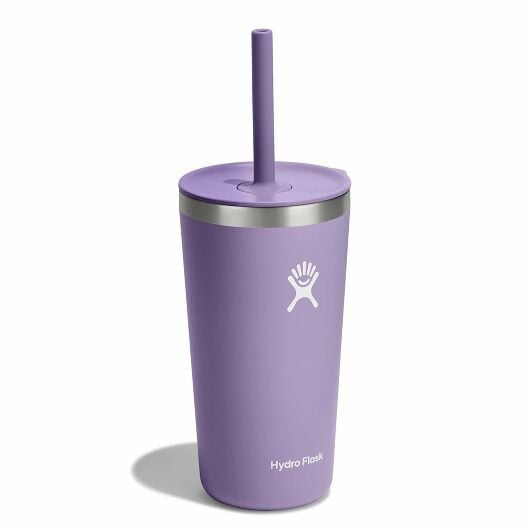 20 oz Stainless Steel Tumbler with Straw Lid - Insulated Double Wall Vacuum Cup for Hot & Cold Drinks - Perfect for Office, Gym, Travel & Outdoor Activities