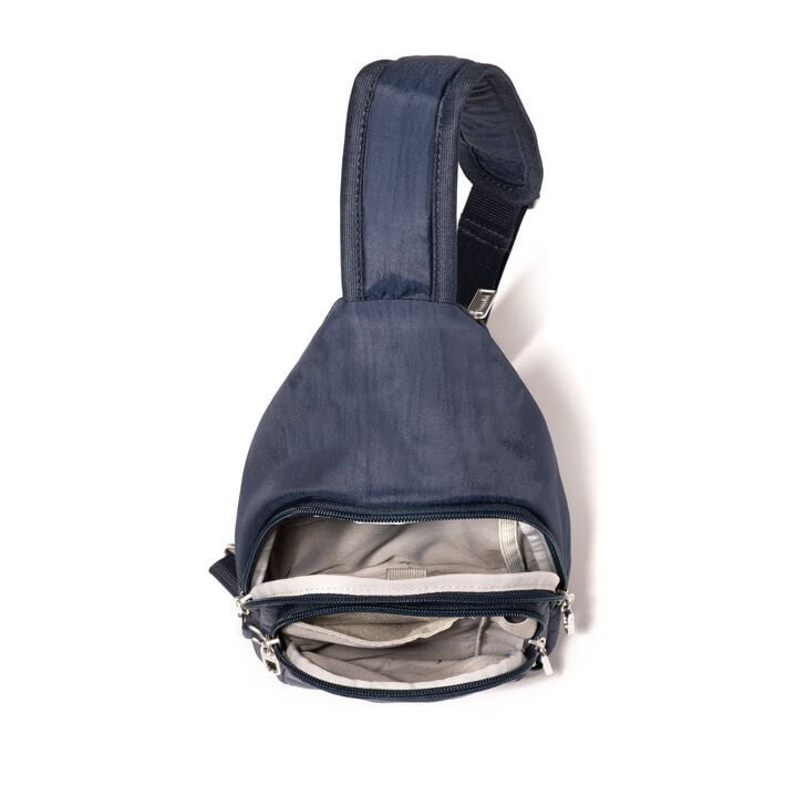 Baggallini Securtex Anti-Theft Crossbody Sling Bag for Women - RFID Blocking, Lightweight & Secure Travel Purse - Perfect for Day Trips, Commuting, and Shopping