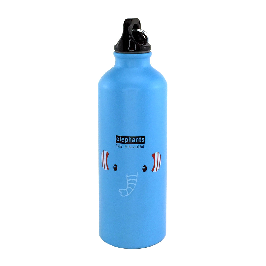 Premium Aluminum Water Bottle with Elephant Design - Leak Proof, BPA Free, Eco-Friendly Reusable Bottle for Gym, Hiking, Travel & Outdoor Activities