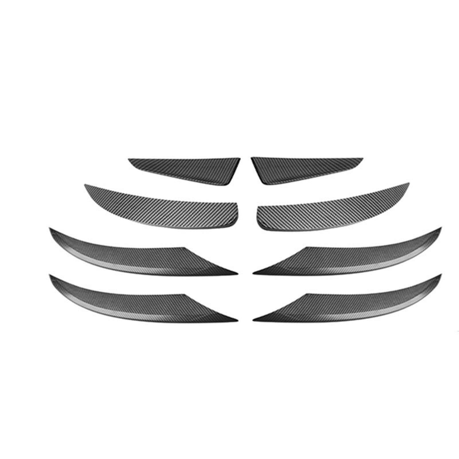 Carbon Fiber Car Fog Light Grille Covers for Mercedes Benz A-Class W177 - Auto Styling Accessories, Headlight Trim, Decorative Slats - Perfect for Customization & Night Driving