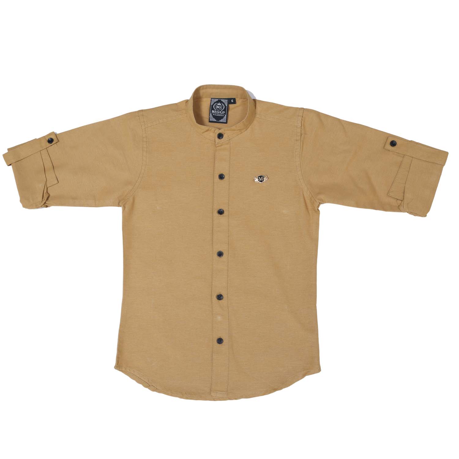 Stylish Mashup Mandarin Collar Shirt for Men - Trendy Asian-Inspired Casual Button Down Shirt | Perfect for Business Casual, Date Night & Cultural Events
