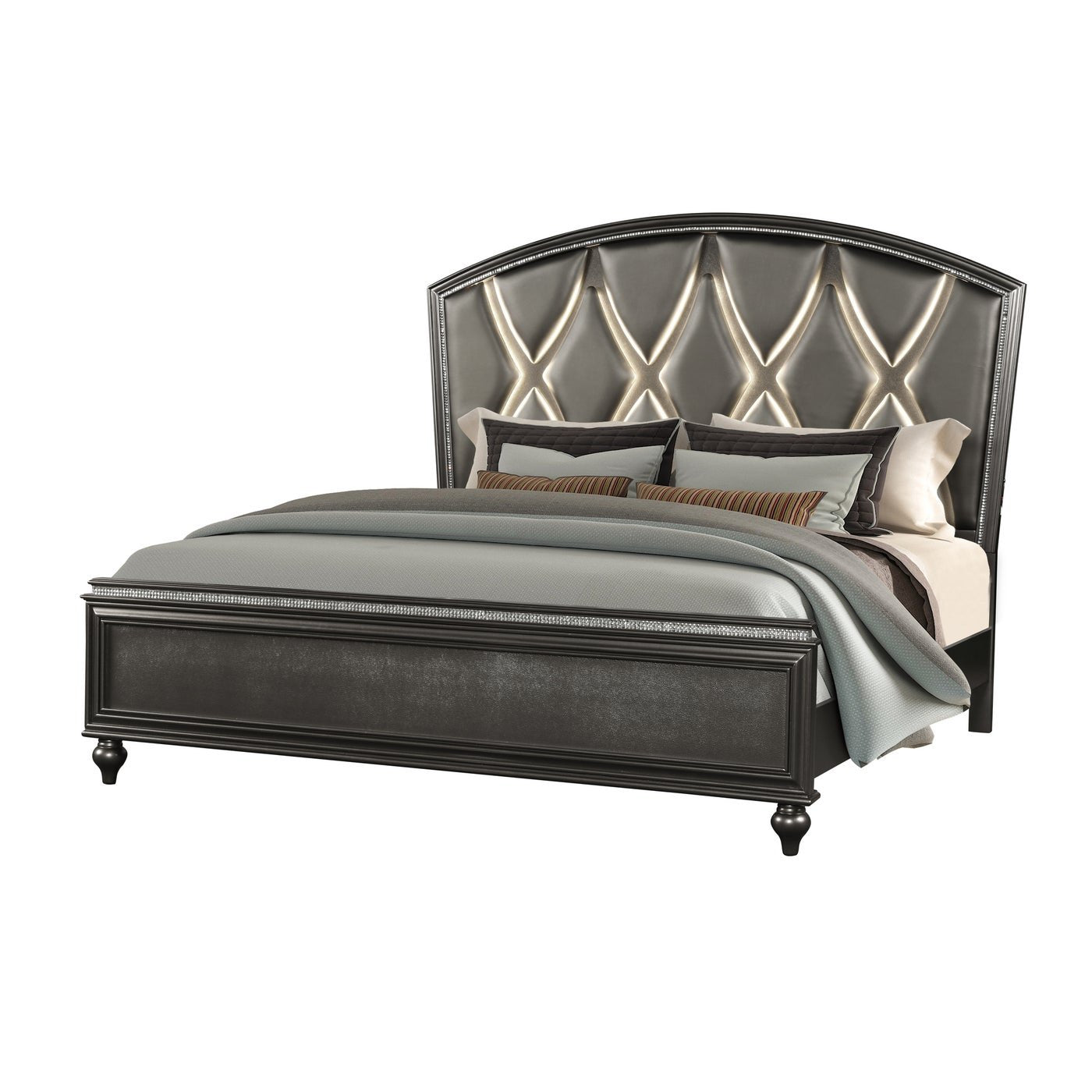 Stylish Ginger Bedroom Set - Complete Queen Size Bed Frame, Nightstand & Dresser - Perfect for Modern Home Decor & Cozy Bedroom Retreat