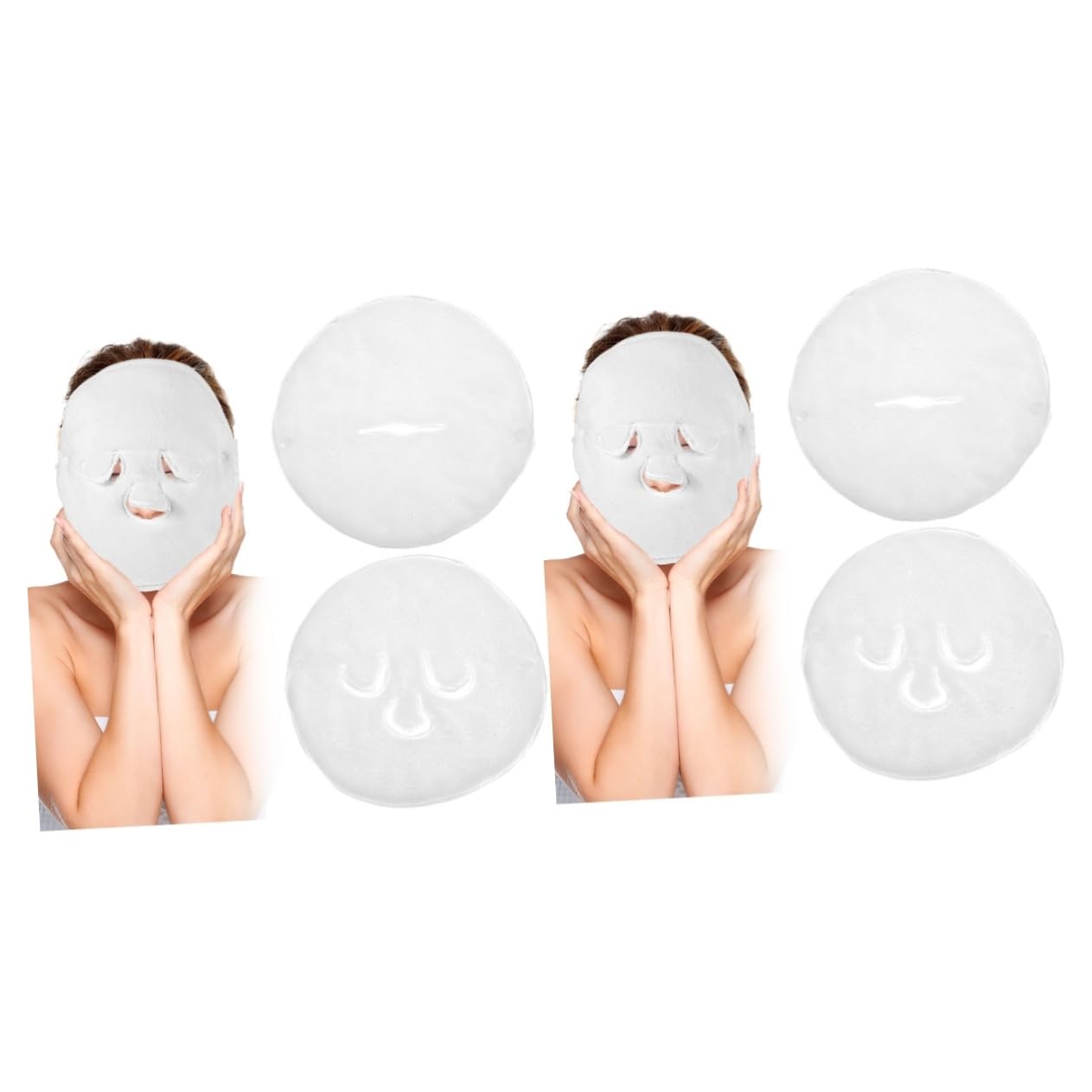 Healeved 4-Pack Hot & Cold Compress Face Towels - Coral Fleece Facial Steamer Mask for Spa, Relaxation & Skincare - Perfect for Facial Steam, Hot/Cold Therapy & At-Home Spa Treatments