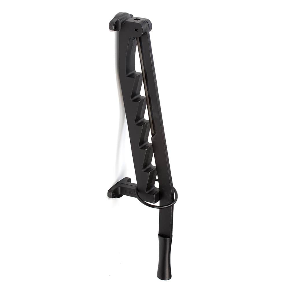 Black Wall Mounted Cast Iron Kindling Maker - Heavy Duty Firewood Splitter for Camping, Fireplace & Outdoor Wood Stove Use