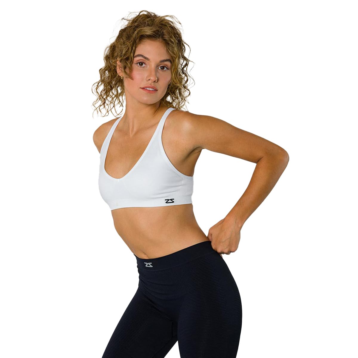Zensah Racey Running Sports Bra for Women - Low Impact Workout, Gym & Yoga Support Racerback Top - Perfect for Running, Training & Active Lifestyles