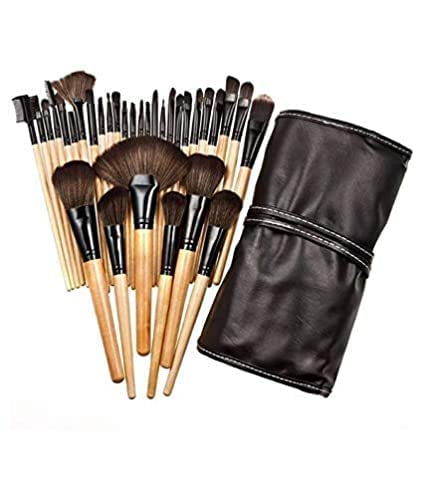 KAYI 24-Piece Professional Makeup Brush Set - Ultra Soft Foundation, Powder & Blush Brushes with Travel Pouch | Perfect for Makeup Artists, Beginners & On-The-Go Beauty