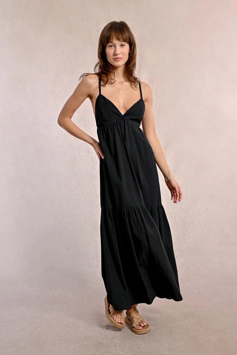 Molly Bracken Women's Cross Back Dress - Elegant Summer Flowy Maxi Dress for Beach, Vacation & Casual Wear